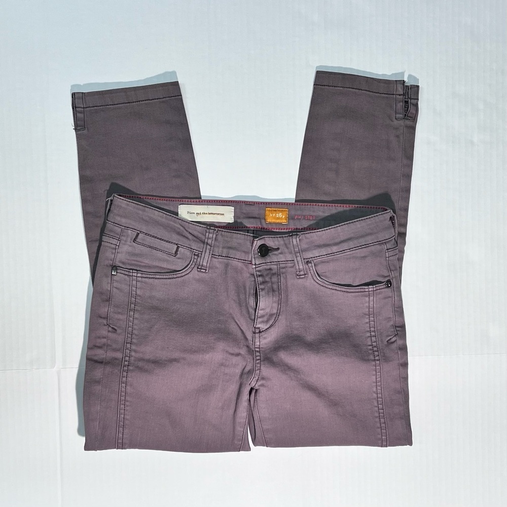 Anthropologie Pilcro and The Letterpress Stet Cropped‎ Jeans Grey Size 26